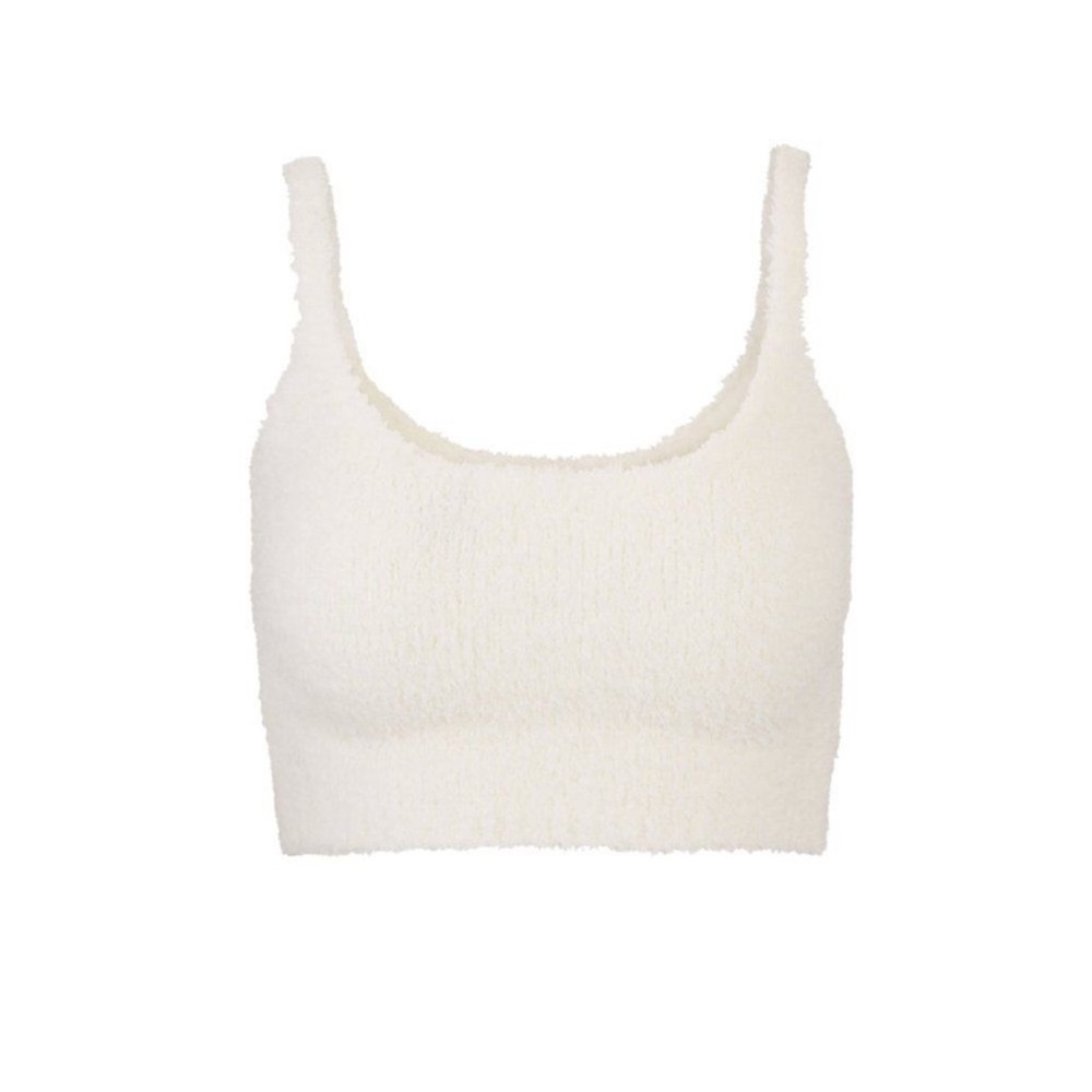 SKIMS G1 COZY KNIT CROPPED TANK-BONE 4X/5X NWT